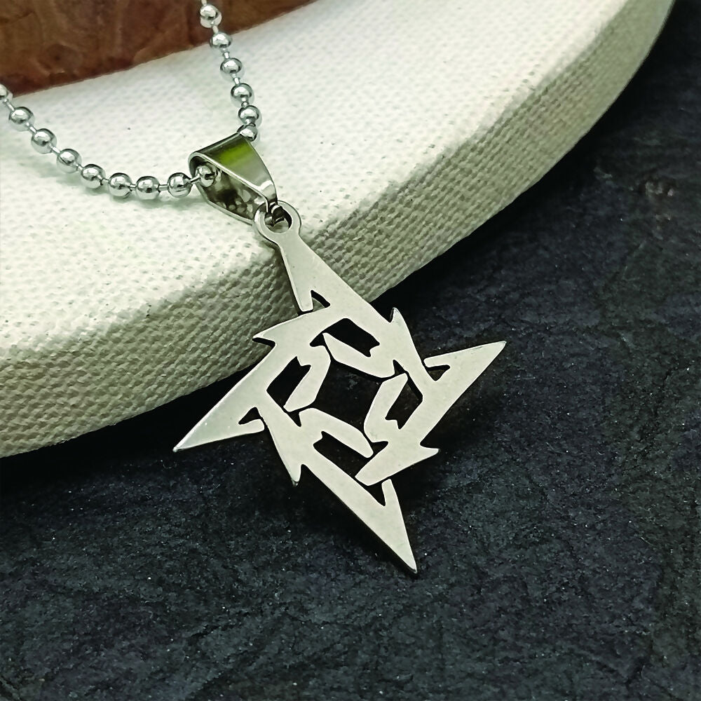 Ninja Star Chain Pendant For Men