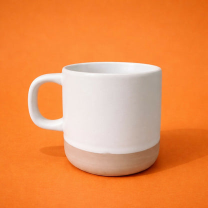 Printed Ceramic Coffee Mug with Wooden Base Romantic Gift Cup