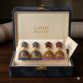 Traditional Lotus Meenakari Jhumka Earrings Combo Pack Set of 2 Pairs for Women