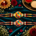 Premium Peacock Designer Rakhi with Pearl & Stone Work for Brother