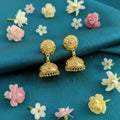 Golden Jhumka Earrings – Elegant Traditional Indian Jewellery