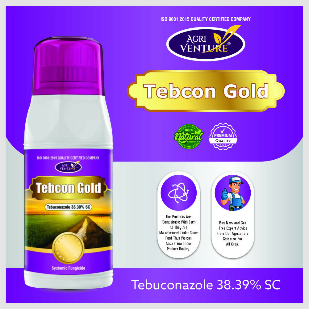 AgriVenture TEBCON GOLD ( Tebuconazole 38.39% SC ) Fungicieds (1 Ltr)