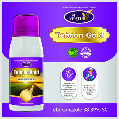 AgriVenture TEBCON GOLD ( Tebuconazole 38.39% SC ) Fungicieds (1 Ltr)