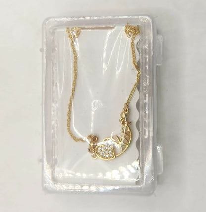 Gift-ready gold-plated love pendant necklace perfect for anniversaries and Valentine's Day