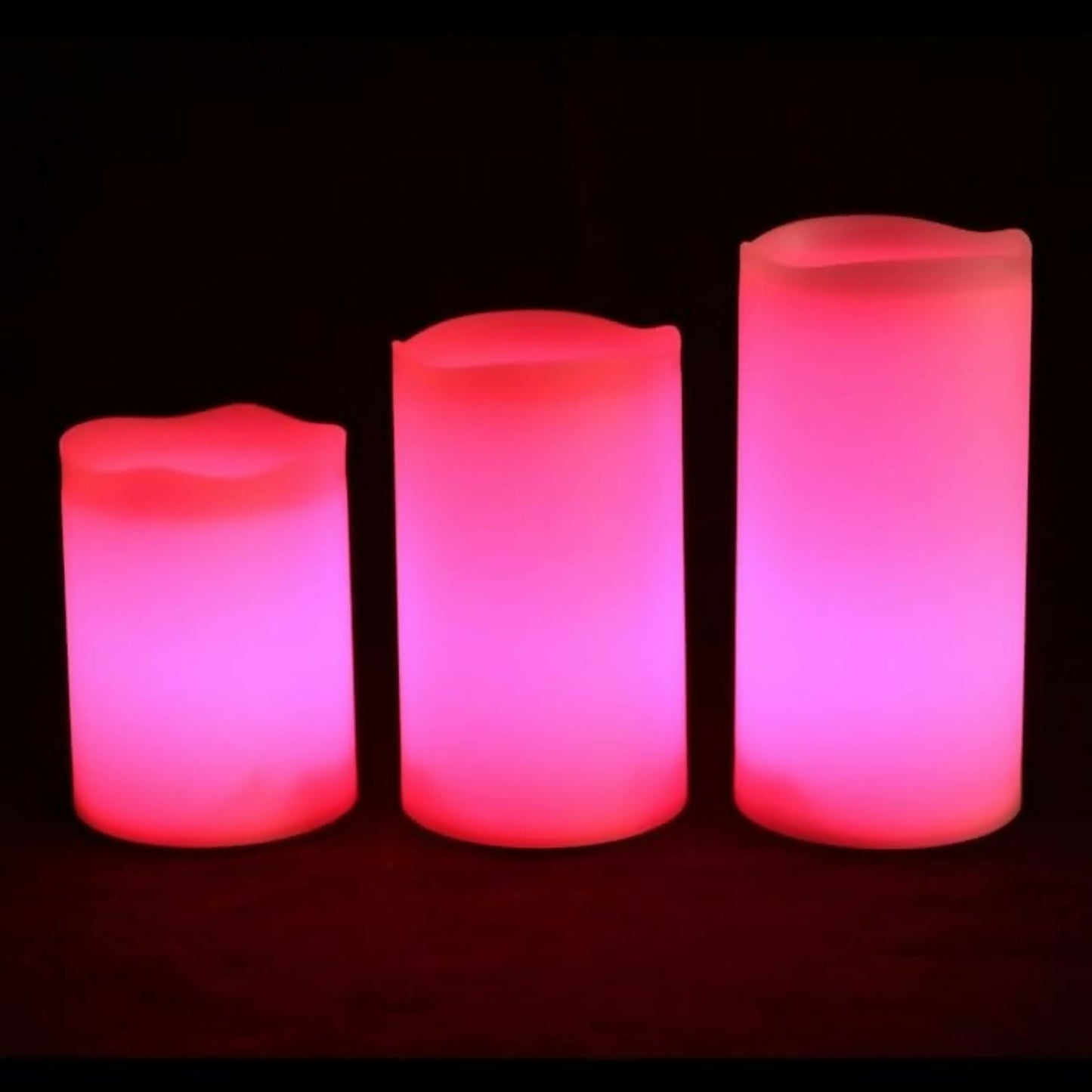 Premium Multi-Color Changing LED Flameless Candles with Remote Control – Set of 3 Battery Operated Pillar Candles with 12 Color Modes, Timer Function & Realistic Glow – Home Décor, Parties, Festivals & Gifting