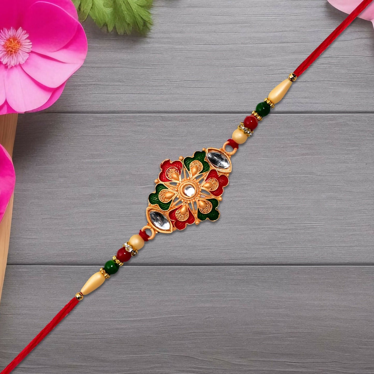 Designer Rakhi Handcrafted Gift for Raksha Bandhan (5pcs)