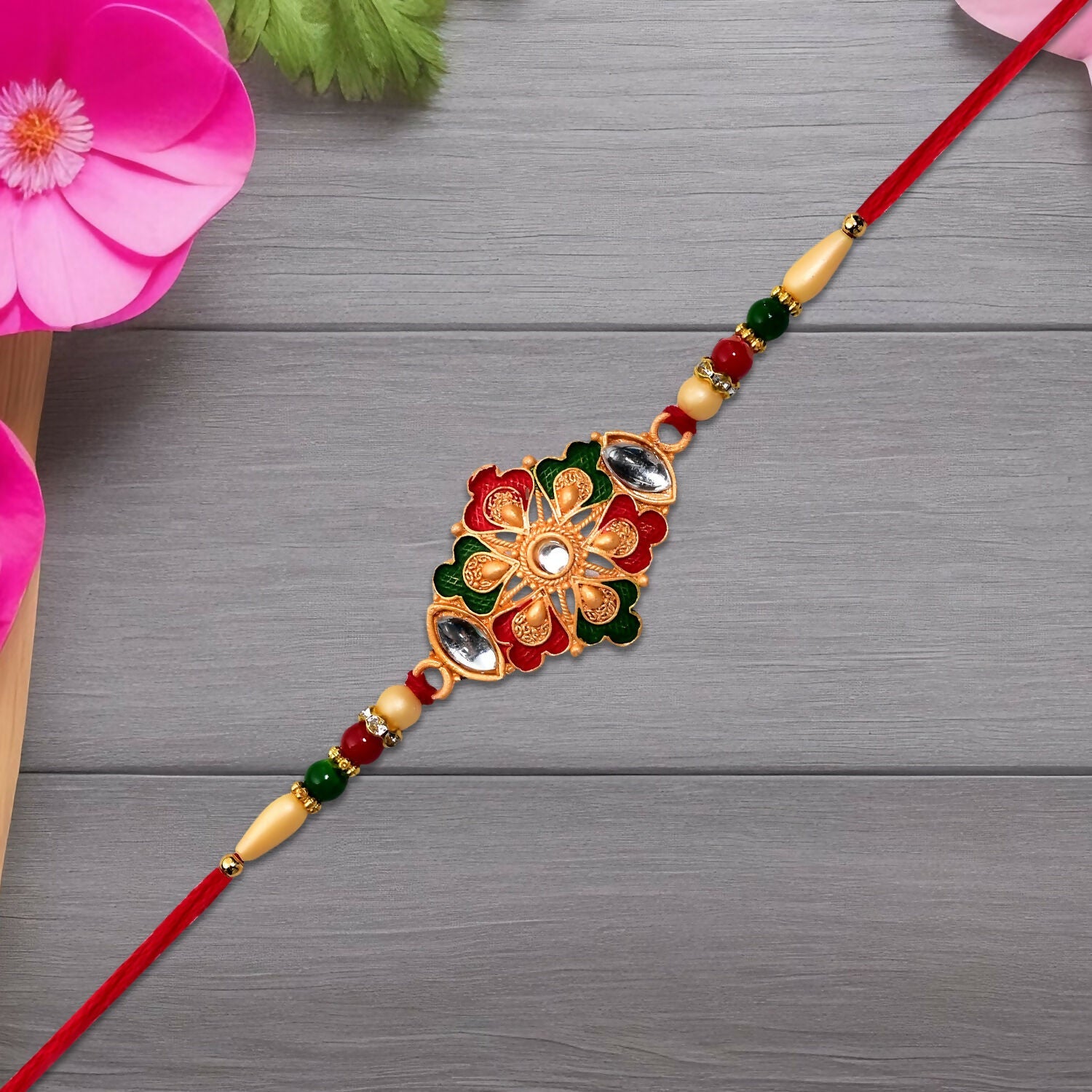 Designer Rakhi Handcrafted Gift for Raksha Bandhan (5pcs)
