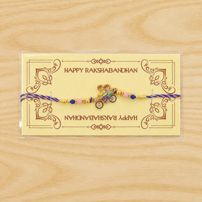 Bicycle Kids Rakhi for Brother Festive Designer Thread (5pcs)