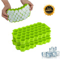 Honeycomb Ice Tray Pack of 3 – Flexible Multi-Color Cubes