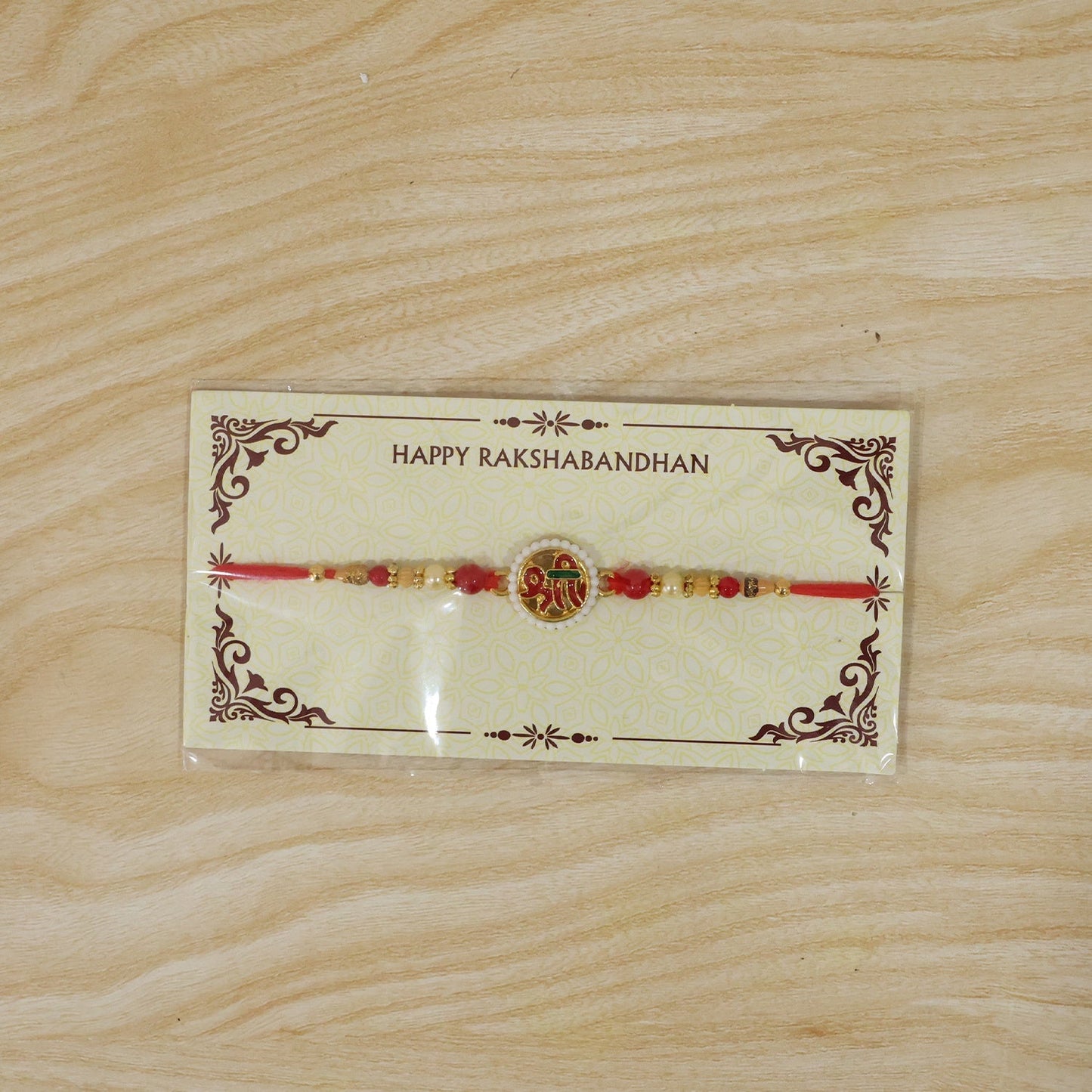 Rakshabandhan Shri Symbol Devnagari Rakhi Traditional & Designer (10pcs)