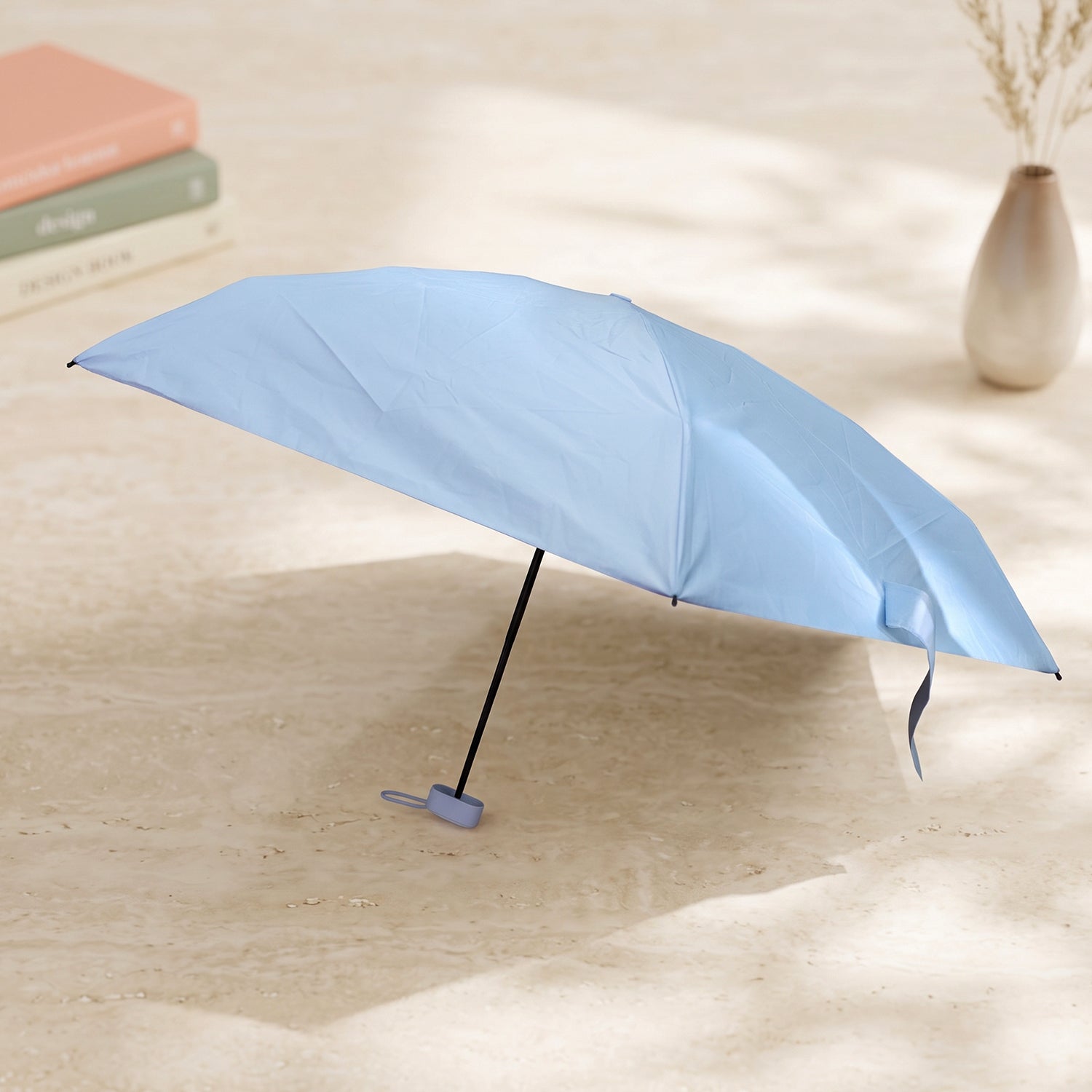 3 Fold Travel Umbrella Compact Foldable Sun and Rain Protection (1 Pc)