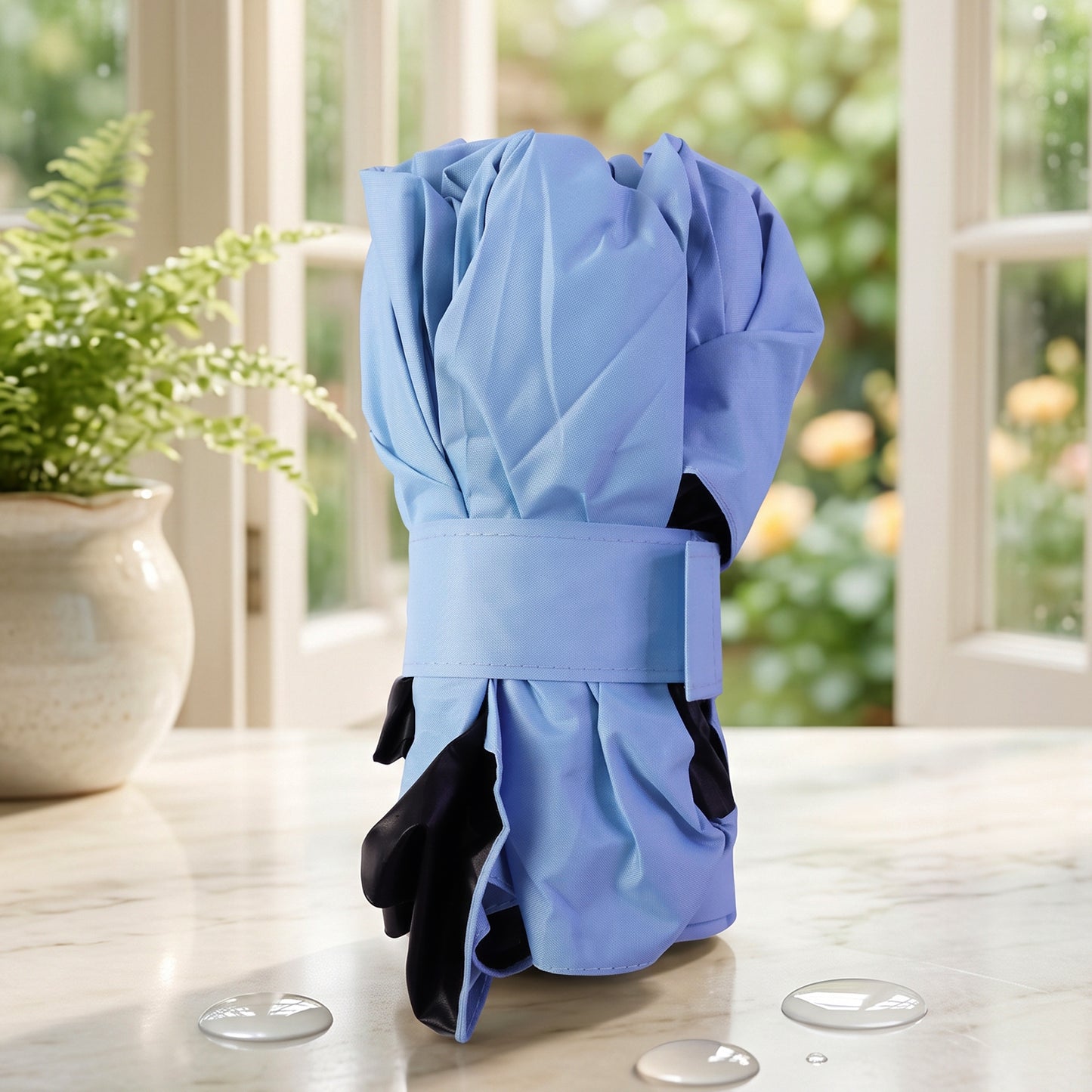3 Fold Travel Umbrella Compact Foldable Sun and Rain Protection (1 Pc)