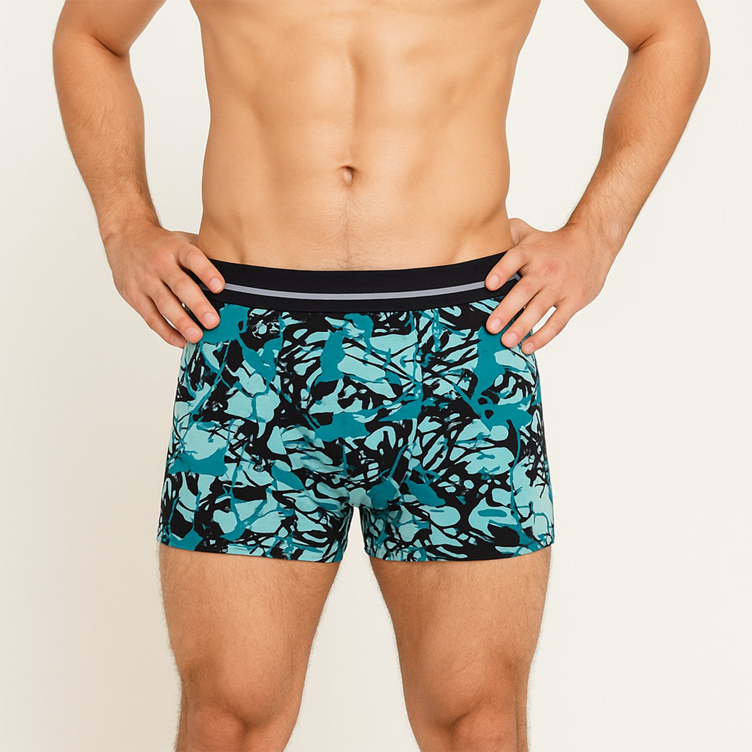 Men’s Stretch Boxer Briefs (Large) - (1 Pc / Mix Color)