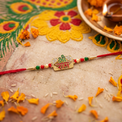 Shree Ram Rakhi Traditional Charm & Protective Symbol (5pcs)