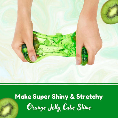 Kiwi Jelly Cube Slime Making Kit for Kids – DIY Tubbie Slime Kit with Activator
