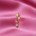 Gold Plated Crystal Drop Nosepin – Elegant Dainty Ring for Women