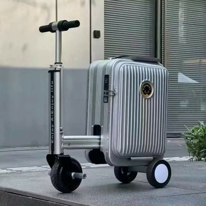 Electric Ride On Scooter Travel Bag with Foldable Trolley Design – Available in Silver, Pink & Black
