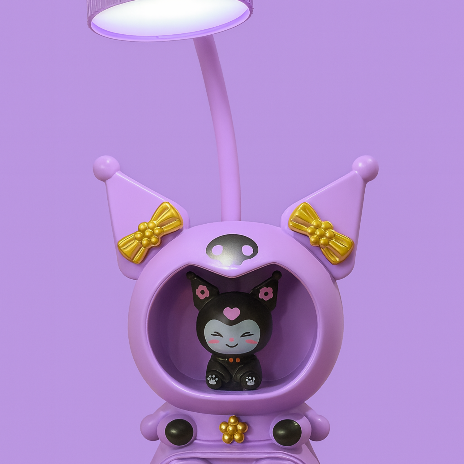 Cute Character LED Table Lamp with Night Light & USB Charging