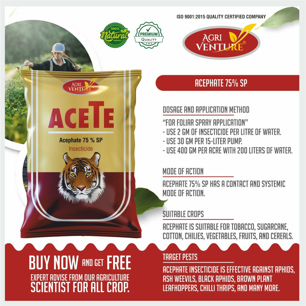 AgriVenture ACETE ( Acepate 75% SP ) (1 LTR)
