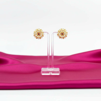 Party Wear Golden Jhumki | Elegant Ethnic Earrings for Girls