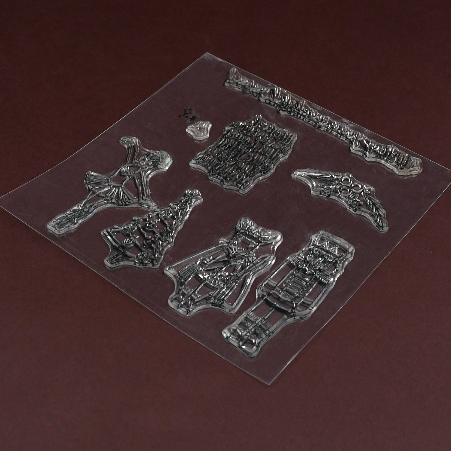 Reusable Rubber Stamp, TPR Stamp (Mix Design / 1 Set)