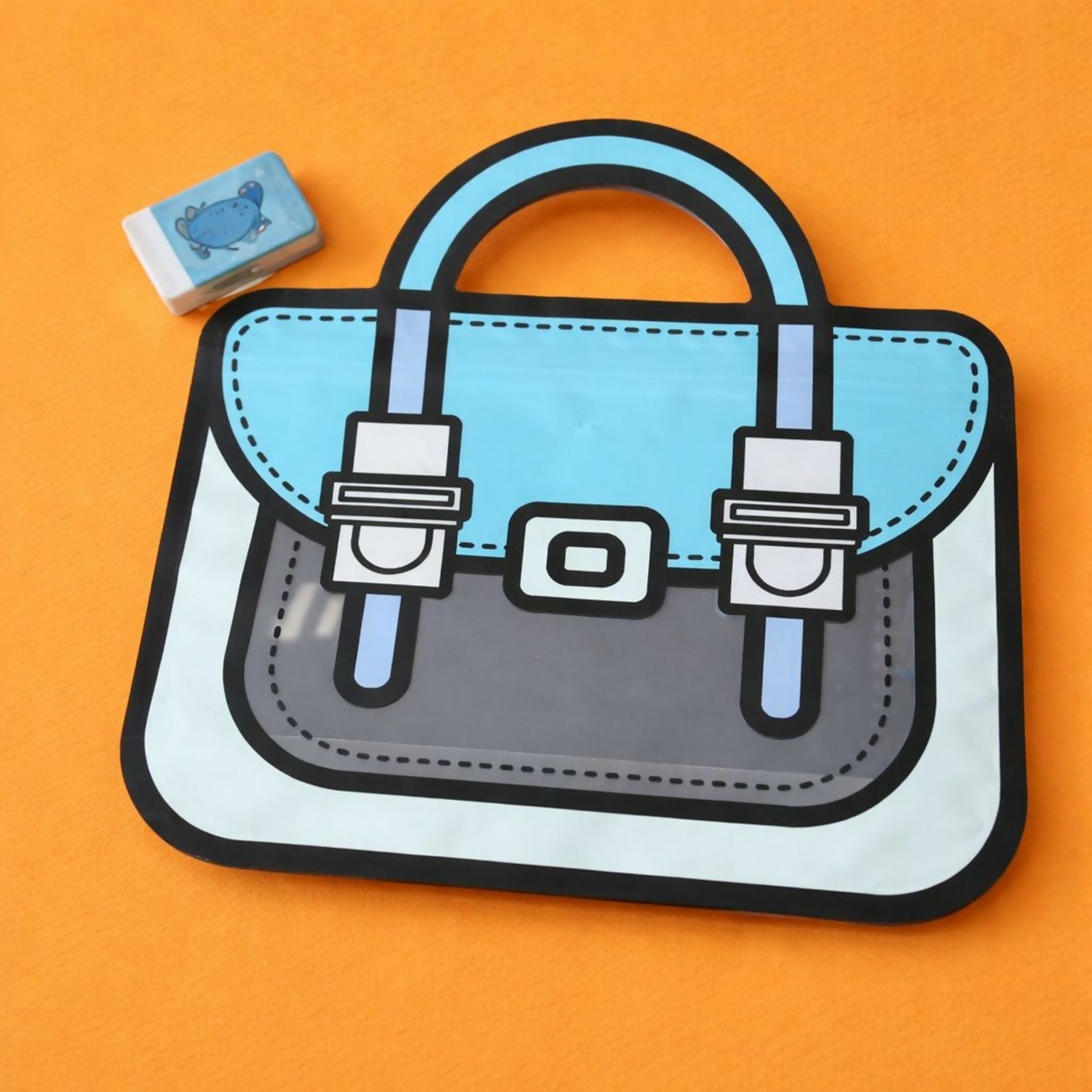 Boys Cartoon Stationery Set with Notebook, Pencils, Eraser & Pouch