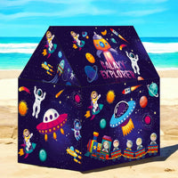 Galaxy Explorer Kids Play Tent House with Space Theme Indoor & Outdoor Foldable Playhouse Tent for Children