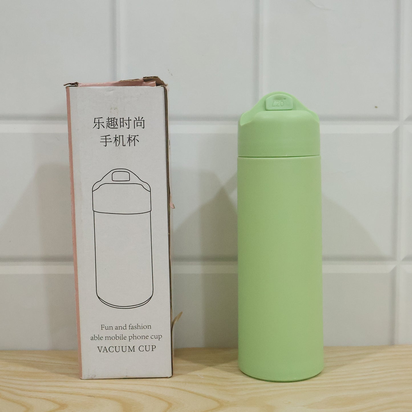 400 ML Glass Water Bottle with Silicone Sleeve for Gym Office (1 Pc)