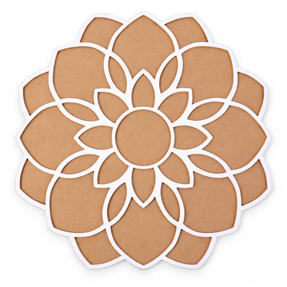 Large Flower Rangoli Stencil for Diwali Decoration, Puja and Festive Floor Art
