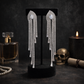Silver Chandeliers Earrings – Elegant Statement Jewelry