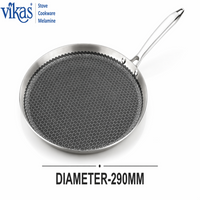 Vikas Honeycomb Dosa Tawa Triply Stainless Steel Cookware with Aluminum Core for Even Heating