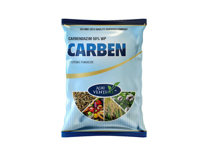 Carbendazim 50% WP fungicide mixed in water for application