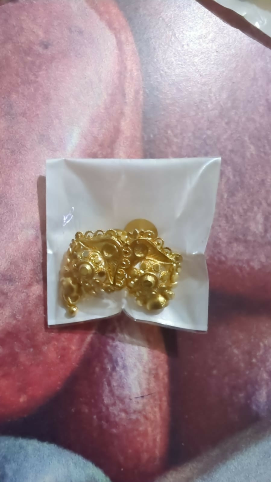 3 Drops Golden Earrings for Women & Girls – Traditional Fancy Jewellery Gift