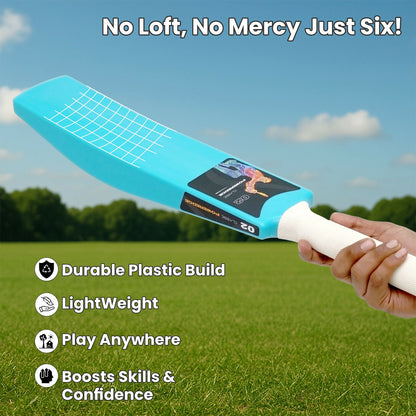 Cricket turf bat made from durable HDPE plastic for kids' outdoor play