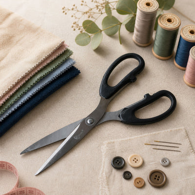 Multipurpose 8.25 Inch Stainless Steel Scissors with ABS Grip Handle for Home Office