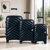 Midnight Blue Premium Trolley Suitcase with Spinner Wheels, Lock & Telescopic Handle