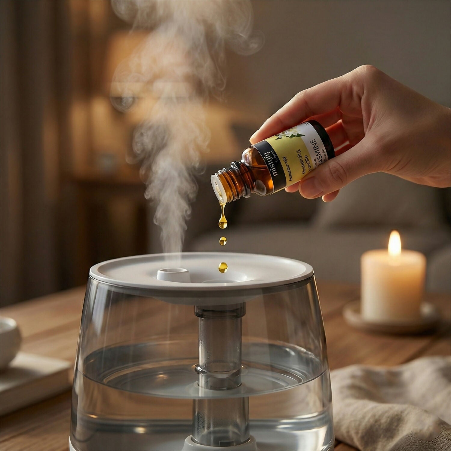 Eyelet Aromatherapy Jasmine Diffuser Oil Mesmerizing Floral Aroma Oil (10Ml)