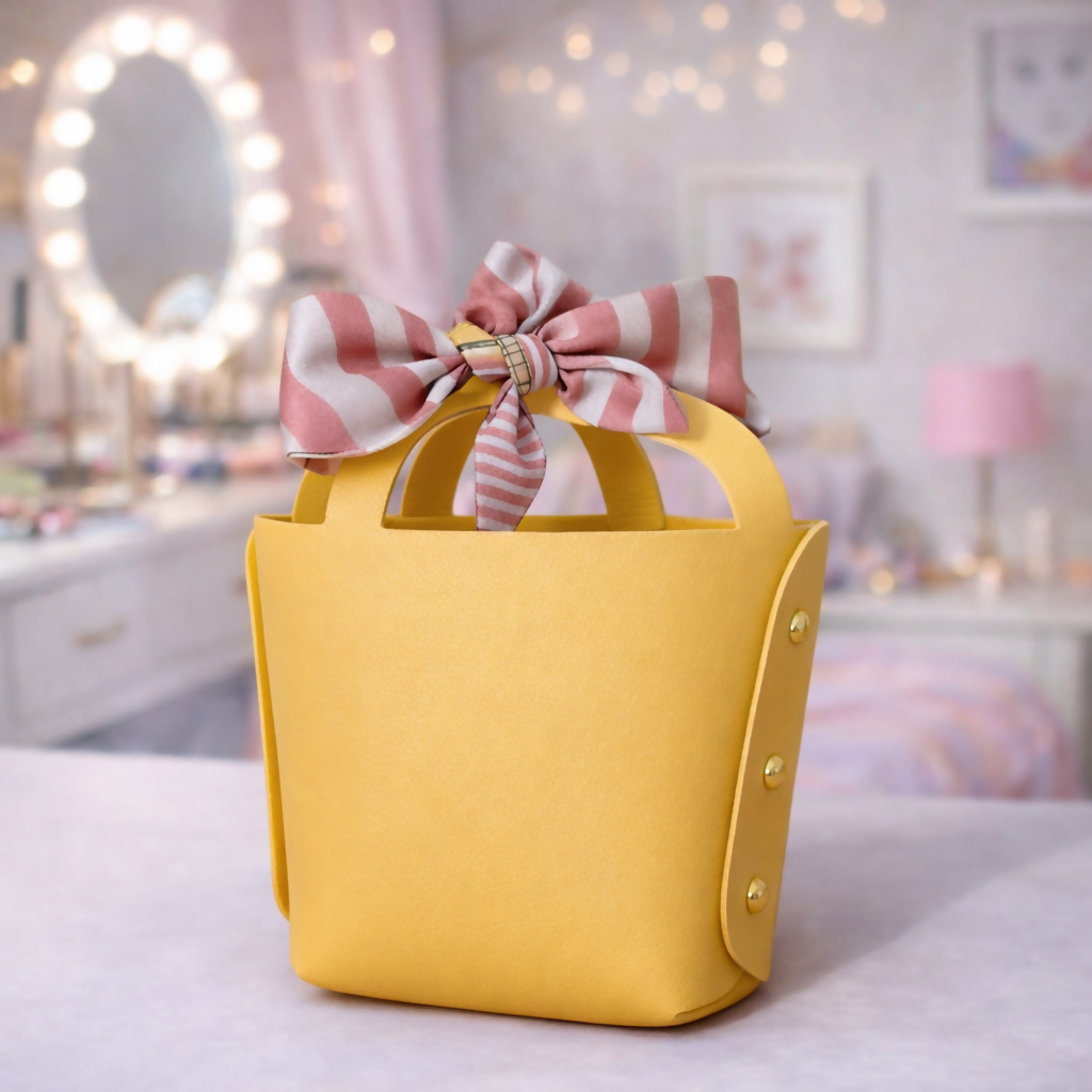 Yellow Mini Handbag for Women & Girls | Cute Small Purse for Casual & Gifting