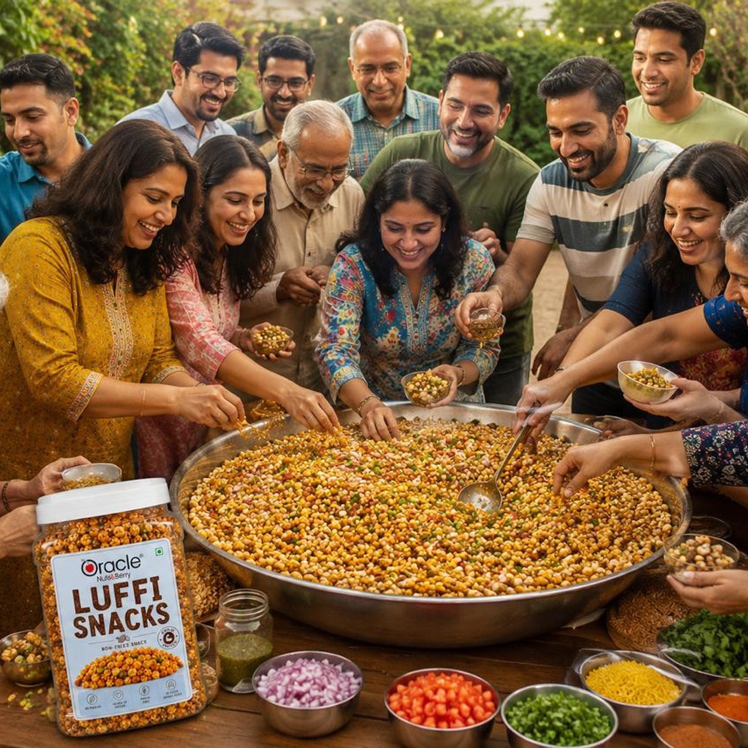 Oracle Lufi Snacks, Crunchy Light Savoury Healthy Anytime Munching Snack Mix 450g