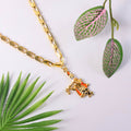Lord Krishna Pendant Necklace – Eternal Divine Charm with Chain