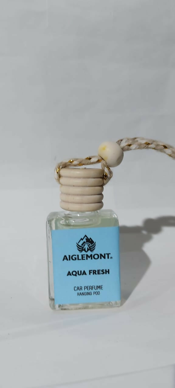 Aiglemont Aqua Fresh Car Perfume Hanging Pod 10ml | Long-Lasting Car Air Freshener | Premium Car Interior Accessory