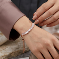 Chic Rose Gold American Diamond Bracelet – Elegant & Stylish Accessory