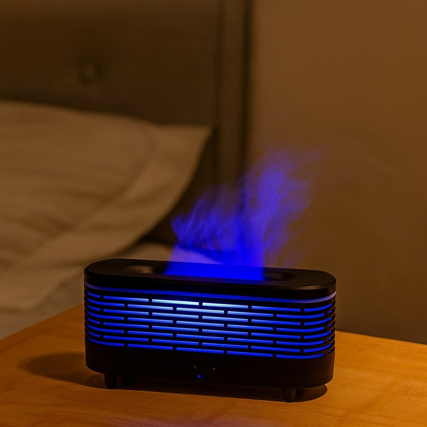 Flame Effect Aroma Diffuser with LED Lights & Humidifier for Home Decor