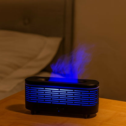 Flame Effect Aroma Diffuser with LED Lights & Humidifier for Home Decor