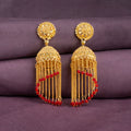 Traditional Jhumka Earrings – Elegant Ethnic Gold-Tone Design