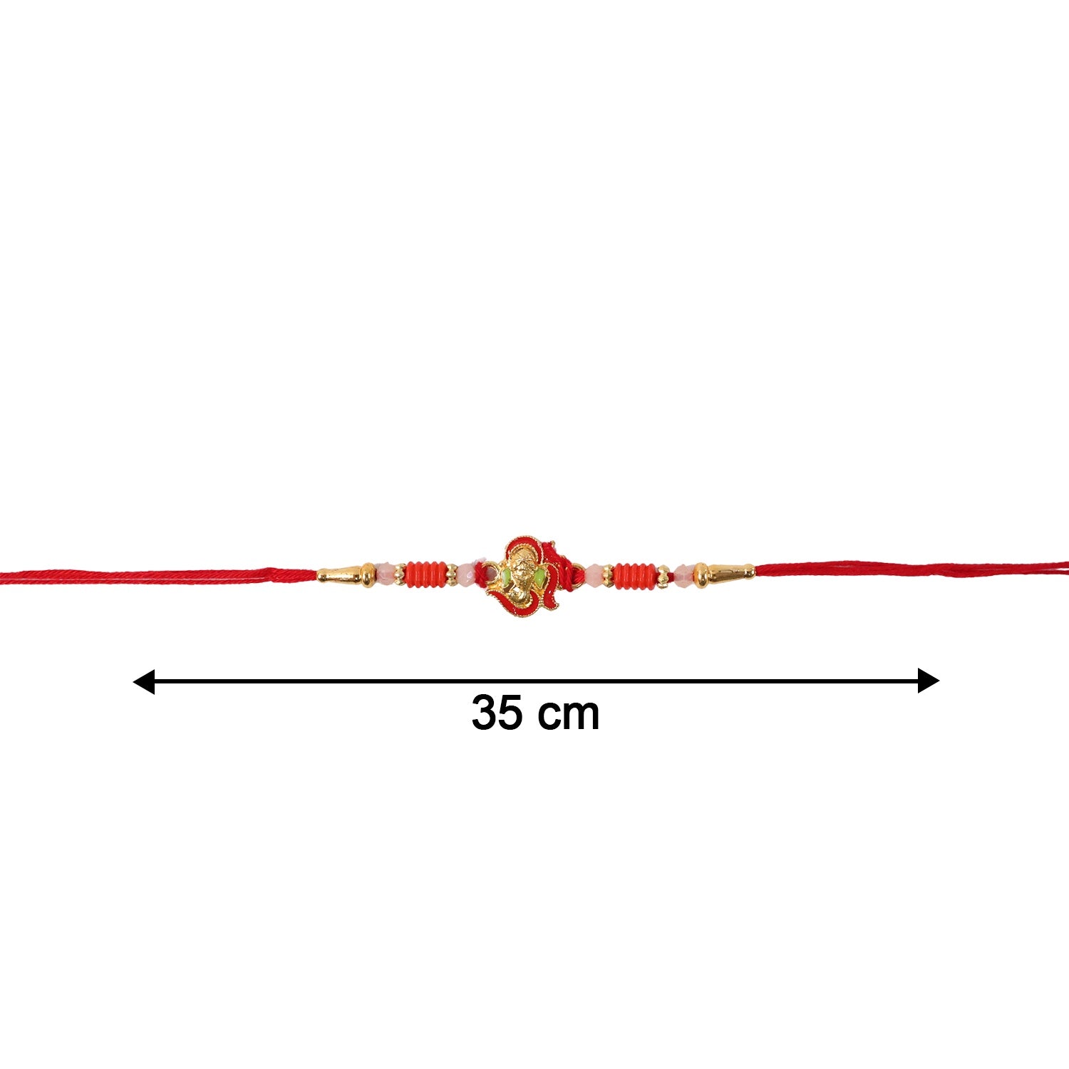 Mini Lord Ganesha Rakhi Traditional Designer Gift for Brother (10pcs)