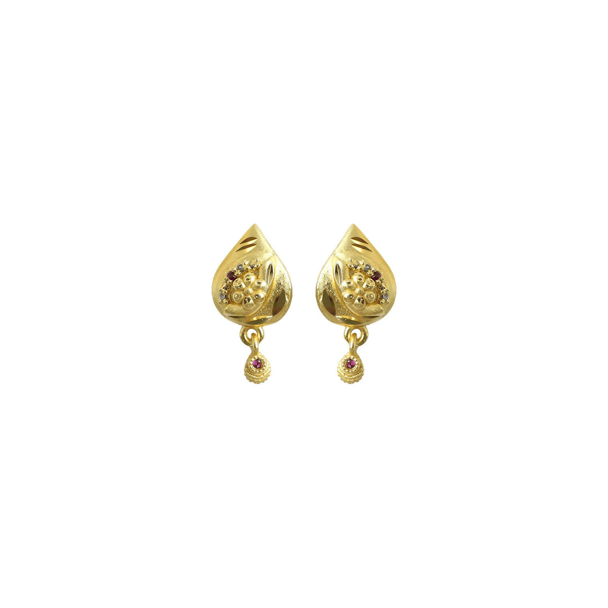 Fashionable gold plated drop earrings for women