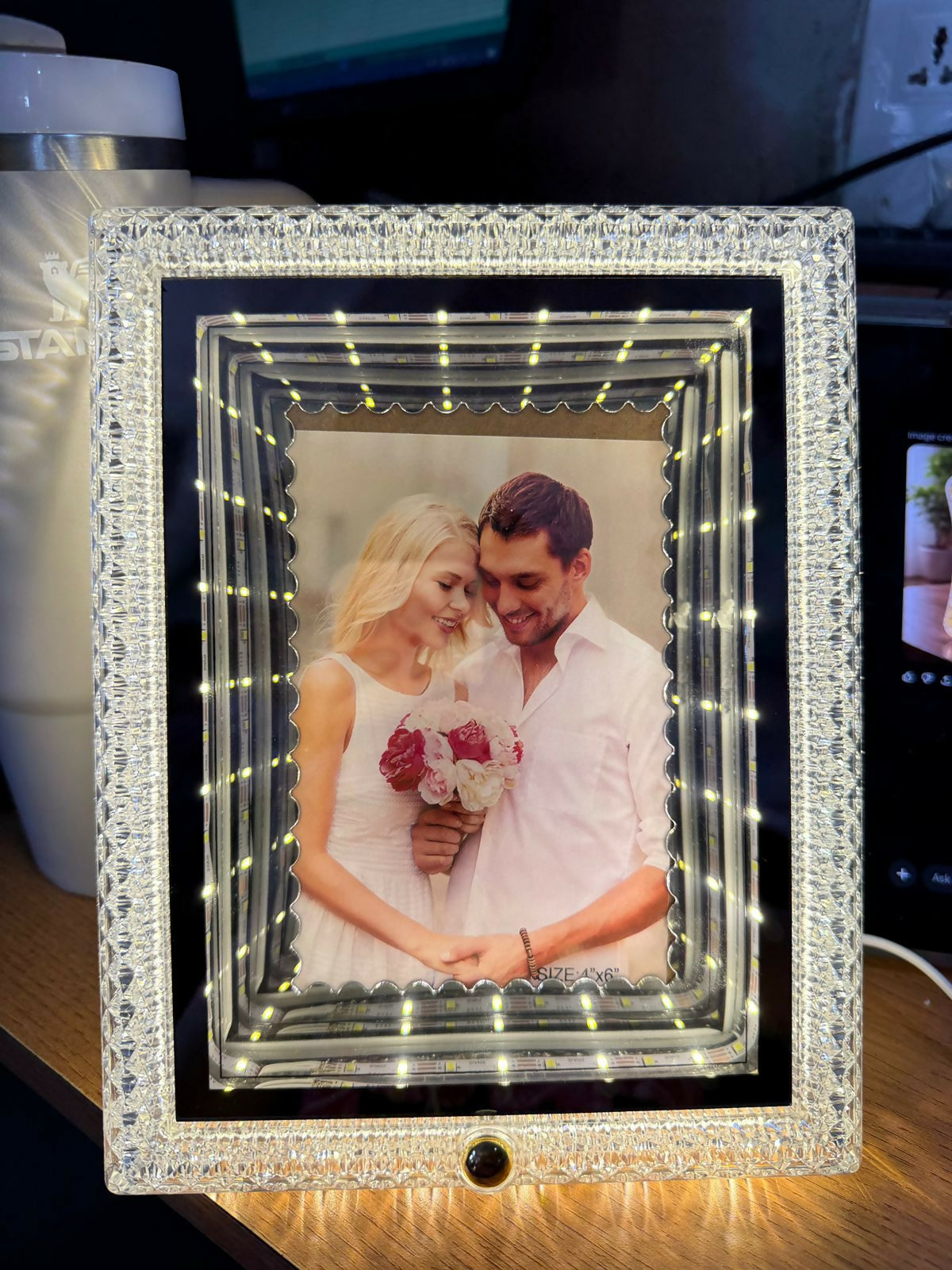 LED Decorative Photo Frame with Light Tabletop Display Frame