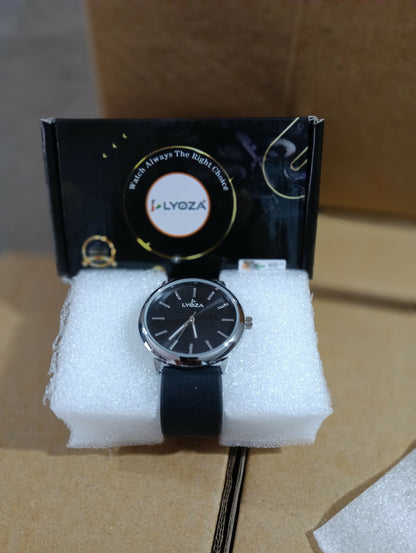 Black Model with Black Belt Analog Watch - For Men