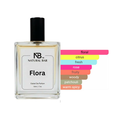 Flora Eau de Parfum for Men and Women | Floral Citrus Fresh notes | Long- Lasting Luxury Perfume | Ideal Gift for Wife & Girlfriend |50 ml
